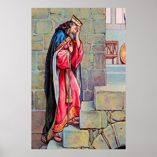 2 Samuel 18 David Grieves Over Absalom Poster (Vorne)
