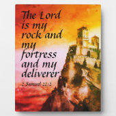 2 Samuel 22:2 Fotoplatte (Vorderseite)