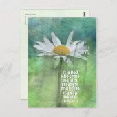 2 Samuel 22:33 Es ist Gott, der mich mit Kraft rüt Postkarte (Vorne/Hinten)