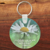 2 Samuel 22:33 Es ist Gott, der mich mit Kraft rüt Schlüsselanhänger (Rückseite)