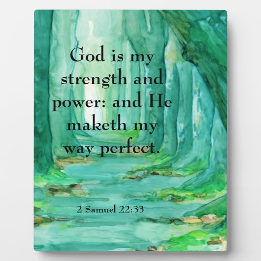 2 Samuel 22:33 Fotoplatte (Vorderseite)