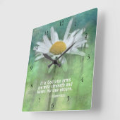 2 Samuel-22:33 ist es Gott, der mich mit Stärke Quadratische Wanduhr (Winkel)