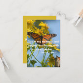 2 Samuel 22:33 KJV Bible Scripture Pic Begrüßung Karte (Vorderseite/Rückseite Beispiel)