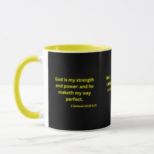 2 Samuel 22:33 KJV Bible Scripture Zweitone-Tasse Tasse
