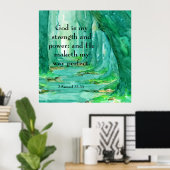 2 Samuel 22:33 Poster (Heimbüro)