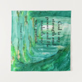 2 Samuel 22:33 Wandteppich (Vorderseite (Horizontal))