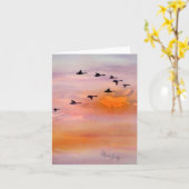 2 Samuel 23:4, Fall Sunset, Note Card Karte (Gelbe Blume)
