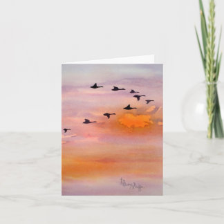 2 Samuel 23:4, Fall Sunset, Note Card Karte