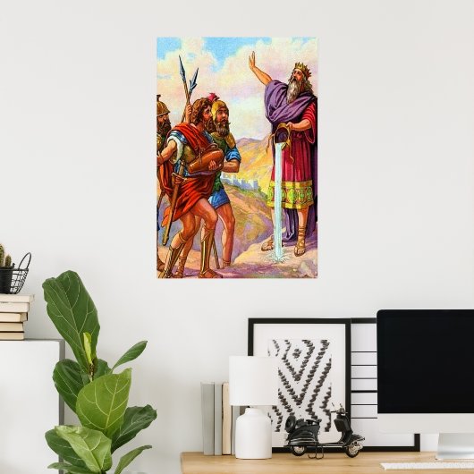 2 Samuel 23 David's Mighty Men Poster (Heimbüro)