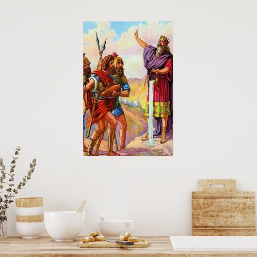 2 Samuel 23 David's Mighty Men Poster (Küche)