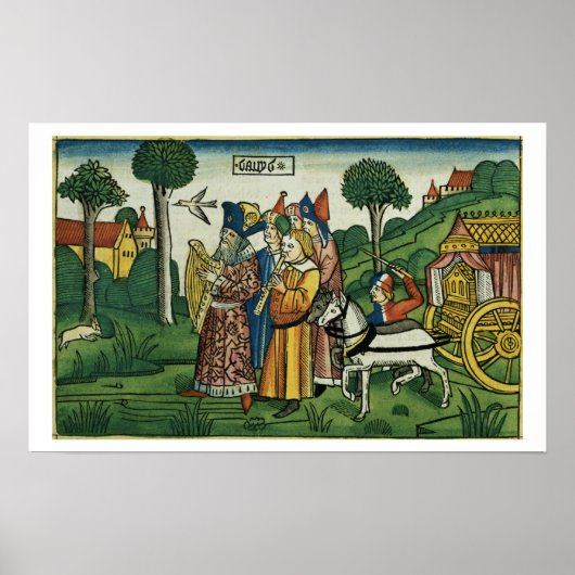 2 Samuel 6 1-5 David brings the Ark to Jerusalem, Poster (Vorne)