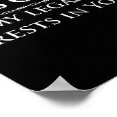 2 Samuel 7 Bibelvers zum Studium Herr Jesus Christ Poster (Ecke)