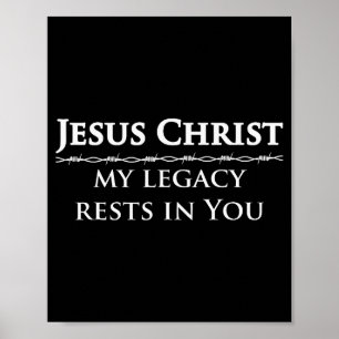 2 Samuel 7 Bibelvers zum Studium Herr Jesus Christ Poster