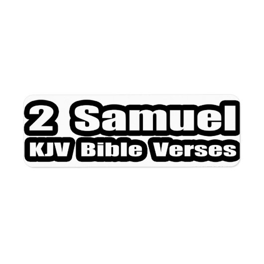 2 Samuel KJV Bible Verses (Vorne)