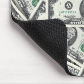 $2-Schein-Geldmuster Mousepad (Ecke)