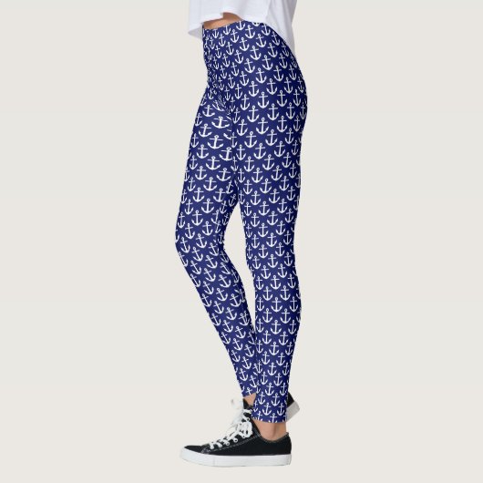 2 Schicht - Anker Weiße BG DIY NB Leggings (Links)