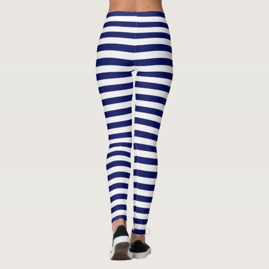 2 Schicht - H Streifen Weiße Schicht BG NB Leggings (Rückseite)