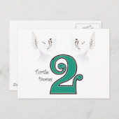 2 Schildkröten Postkarte (Vorne/Hinten)