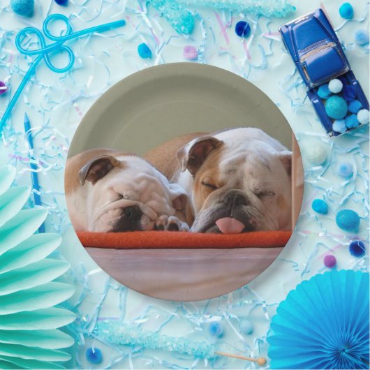 2 Schlafen bulldogs.png Pappteller (Party)