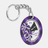 2 Schlüsselanhänger auf der Seite, Lila, weiß, sch (Vorderseite links)