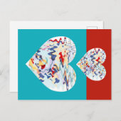 2 SCHMELZKÖRPER POSTKARTE (Vorne/Hinten)