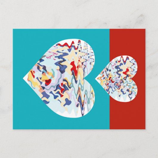 2 SCHMELZKÖRPER POSTKARTE (Vorderseite)