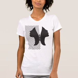 2 Schmetterlingshemd auf weiblichen Gesichtspunkte T-Shirt
