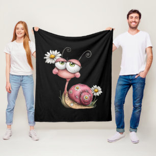 #2 Schnecke liebt dich Fleecedecke
