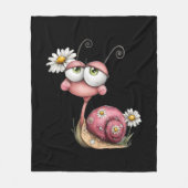 #2 Schnecke liebt dich Fleecedecke (Vorderseite)