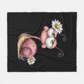 #2 Schnecke liebt dich Fleecedecke (Vorderseite (Horizontal))