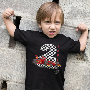 2 schnelle Super-Geburtstagsauto zum zweiten Gebur Baby T-shirt