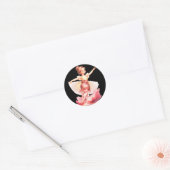2 Schöne Ballerina Runder Aufkleber (Umschlag)