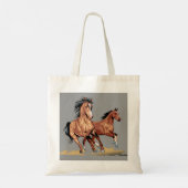 2 Schöne Pferde auf Tote Tasche (Rückseite)