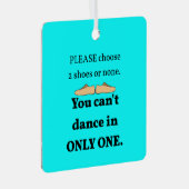 2 Schuhe oder kein Cyan Ornament Aus Metall (Vorderseite Rechts)