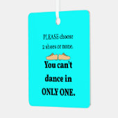 2 Schuhe oder kein Cyan Ornament Aus Metall (Vorderseite links)