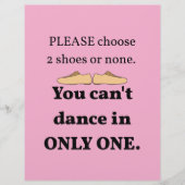 2 Schuhe oder kein helles Rosa Flyer (Vorne)