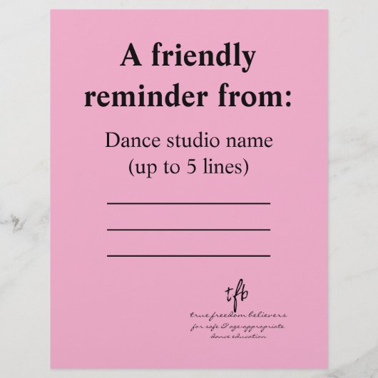 2 Schuhe oder kein helles Rosa Flyer (Hinten)