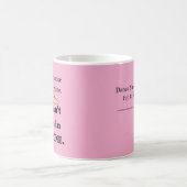 2 Schuhe oder keine Lt. Rosa Pers. Kaffeetasse (Mittel)