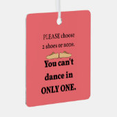 2 Schuhe oder keine Pazifiklachse Ornament Aus Metall (Vorderseite Rechts)