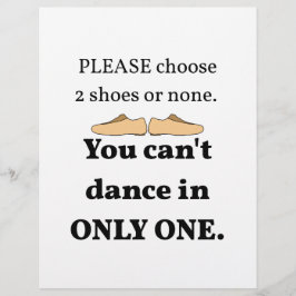 2 Schuhe oder keine weißen Flyer