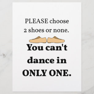 2 Schuhe oder keine weißen Flyer