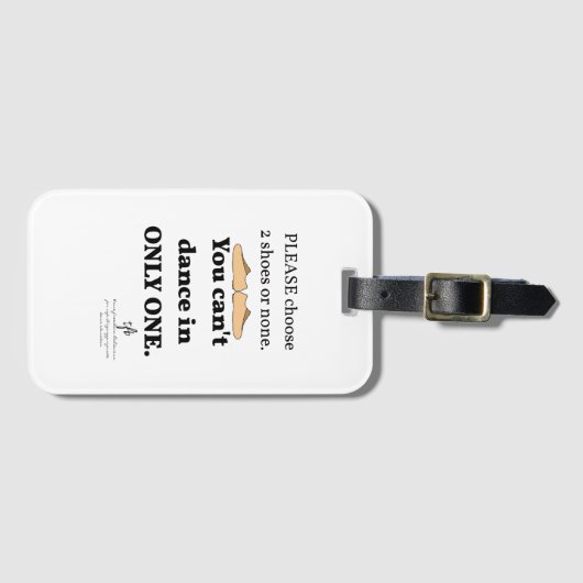 2 Schuhe oder keine weißen Gepäckanhänger (Vorderseite (Horizontal))