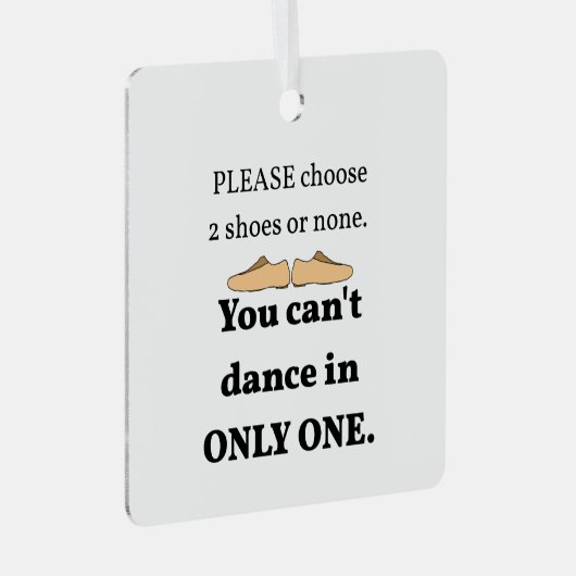 2 Schuhe oder keine weißen Ornament Aus Metall (Vorderseite Rechts)