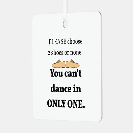 2 Schuhe oder keine weißen Ornament Aus Metall (Vorderseite links)