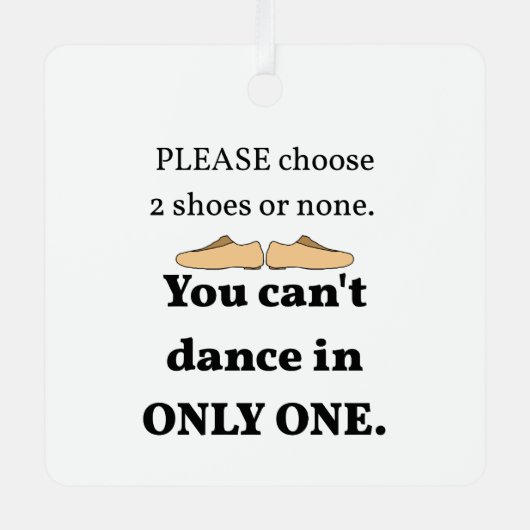 2 Schuhe oder keine weißen Ornament Aus Metall (Vorderseite)