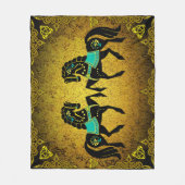 2 schwarzes friesisches fleecedecke (Vorderseite)