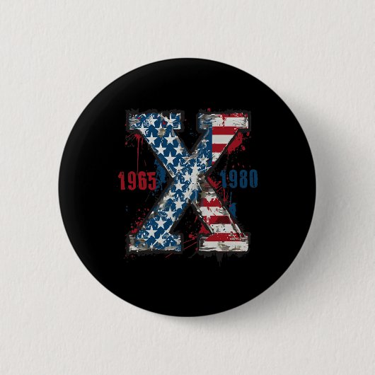 (2 Seite)4. Juli Trump American Flag USA Button (Vorderseite)