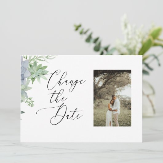 2 Seite Ändern Sie das Datum der Fotokarte - Sukku Save The Date (Stehend Vorderseite)