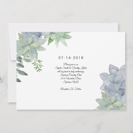 2 Seite Ändern Sie das Datum der Fotokarte - Sukku Save The Date (Rückseite)