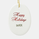 2 Seite - Bite Me Gingerbread Mann - Oval Ornament (Hinten)